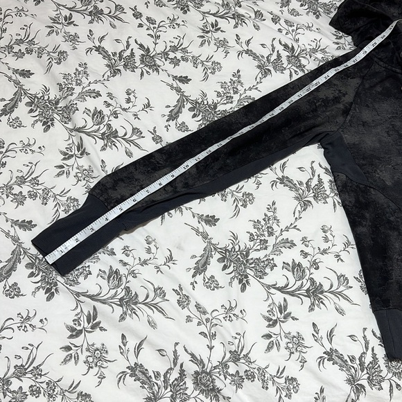 Danskin Women's Marble Print Double Collar Full Zip Hooded Jacket - Picture 8 of 13